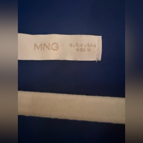 MANGO Blue Knot Dress With Openings- size 6 - Picture 8 of 9